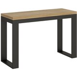 Itamoby   Tecno Double (120/200x45/90) - hrast, barva nog: antracit - preklopna jedilna miza, (20843013) | Shoptok.si