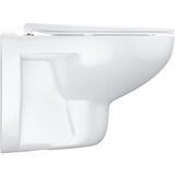 Grohe 39899000 Bau Ceramic viseča brezrobna WC školjka z WC desko Slim s počasnim zapiranjem | Shoptok.si