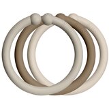 Bibs Loops obešalni obročki Sand / Dark Oak / Vanilla 12 kos Cene