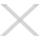  Noge za blagovaonski stol u obliku slova X, 2 kom, bijele, 90 x (72-73) cm, čelik | shoptok.hr
