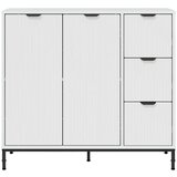 vidaXL Kreveta s ladicama Visoko sjajno bijela 89,5 x 33 x 82 cm | shoptok.hr