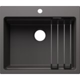 Blanco sudoper ETAGON 6 SILGRANIT pribor inox nosači, bez InFino pribora - KAMENO SIVA | shoptok.hr