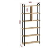 Hanah home polica za knjige tera sapphire oak black | ePonuda.com