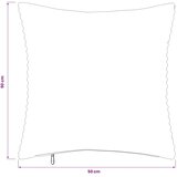  Presvlaka za jastuk 2 pcs HEERLEN Crvena narančasta 50 x 50 cm - Crvena narančasta 50 x 50 cm 2 | shoptok.hr
