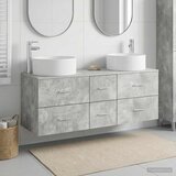  Set namještaja za kupaonicu 3 kom. Betonska siva 49,5 x 44,5 x 65,5 cm | Shoptok.si