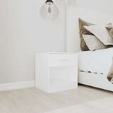  242547 Nightstand 2 pcs with Drawer White | shoptok.hr