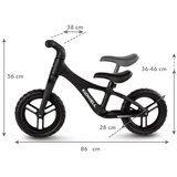 Kidwell Jogo dječji bicikl bez pedala, crni | shoptok.hr