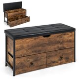  Klupa za cipele s sjedištem i 2 ladice, otoman klupa | shoptok.hr