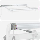  Skrovita tenda Antracit 300 x 200 cm tkanina - Antracit (bijeli okvir) 3 x 2 m Električna | shoptok.hr