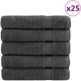  Ručnici za kupanje SOLUND 25 kom antracit 100x150 cm 600 gsm | shoptok.hr