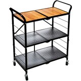 Kolica KUHINJSKA SKLOPIVA 68,7X35,5X85,8 CRNA FIVE | shoptok.hr