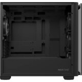 Asus A23 PLUS microATX računalniško ohišje, kaljeno steklo, štirje 120mm ARGB ventilatorji, podpora za BTF osnovne plošče, črno - 90DC00K0-B19010 | Shoptok.si