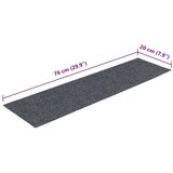 vidaXL Samoljepljivi otirači za stepenice 30 kom 76x20 cm pravokutne | shoptok.hr
