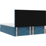  Okvir kreveta s madracima tamnoplavi 160x200cm baršunasti | shoptok.hr