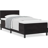 Box Spring Postelja z Blazino Črna 90x200 cm Žamet, (22051897) | Shoptok.si