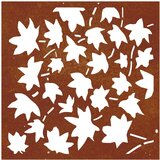  Vrtni zidni ukras 55x55 cm čelik CORTEN uzorak javorovog lišća | shoptok.hr