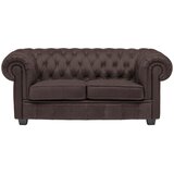 Landscape CHESTERFIELD ZOFA, temno rjava tekstil | Shoptok.si
