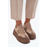 Zazoo Leather Suede Women's Sneakers On Platform | shoptok.hr