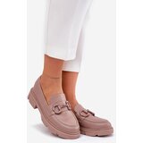 Boto Ladies Moccasins Eco Leather With Decorative Detail Khaki Seftass | shoptok.hr