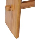 vidaXL Stolček iz trdne tikovine | Shoptok.si