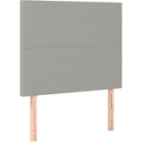 Maison Chic Posteljno vzglavje - Vzglavna omarica 2 kosa svetlo sivo 90x5x78/88 cm blago, (22077000) Cene