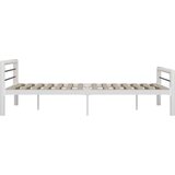 vidaXL posteljni okvir bel in črn kovinski 120x200 cm | Shoptok.si