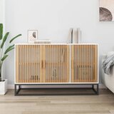 vidaXL Komoda bela 105x30x65 cm inženirski les Cene