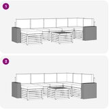  Set vanjskih sofa 8 kom. Prirodna i krem | shoptok.hr