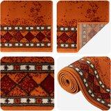  Trkački tepih FLORNES Tkani Narančasta PP 7 mm | shoptok.hr