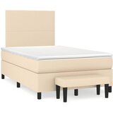  box spring s madracem krem 120 x 190 cm od tkanine | shoptok.hr