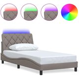  Okvir kreveta s LED-om bez madraca 100 x 200 cm od tkanine | shoptok.hr