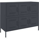 vidaXL Komoda antracit 100,5 x 39 x 79 cm od hladno valjanog čelika Cijene