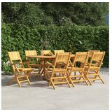  Sklopive vrtne stolice 8 kom 55x61x90 cm od masivne tikovine | shoptok.hr