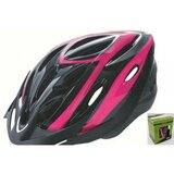  Biciklistička kaciga BTA Rider crno ružičasta 58-61cm 19 rupa | shoptok.hr