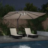  Suncobran Sivo-smeđa 352 x 251 x 265 cm Poliester i aluminij | Eponuda.ba