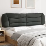vidaXL Vzglavna stranica temno siva 200 cm blago Cene
