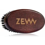 Zew For Men Beard Brush compact krtača za brado s ščetinami divjega prašiča 1 kos