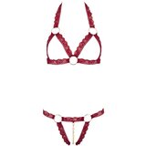 Cottelli set otvorenih grudnjaka s metalnim prstenovima (bordo) - M/L | shoptok.hr