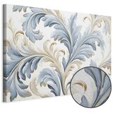 Slika - Baroque Ornaments in Light Cream-Blue Hues 30x20 Premium Print | shoptok.hr
