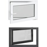  Prozor za podrum RISOR 90 x 60 cm PVC i staklo Antracit | shoptok.hr