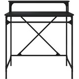  Radni stol crni 80 x 50 x 90 cm konstruirano drvo i željezo | shoptok.hr