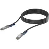 UACC-DAC-QSFP28-0.5M QSFP28 direct attach cable with a 100 Gbps max data rate, Compatible with QSFP28 and QSFP+ interfaces