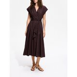 Reserved Pamučna haljina - tamnosmeđe | shoptok.hr
