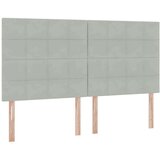  Krevet S LED lampica Svijetlo siva 160 x 200 cm Baršun | shoptok.hr