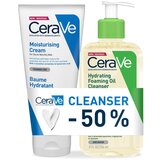 CeraVe Hydrating Oil Cleanser 236 ml + Moisturizing Cream 177 ml cene