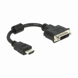 Delock 65327 HDMI / DVI adapter [1x muški konektor HDMI - 1x ženski konektor DVI, 24 + 5 polova] crna 0.20 m | Eponuda.ba