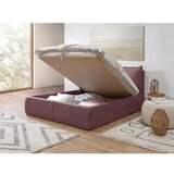 Bobochic Paris Rožnata oblazinjena zakonska postelja s prostorom za shranjevanje z letvenim dnom 160x200 cm Garance – | Shoptok.si