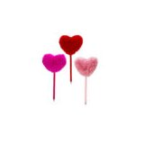  Kemijska olovka sa pom-pom srcem – 21 cm Roza | shoptok.hr