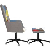  Stolica za opuštanje s osloncem za noge patchwork od tkanine | shoptok.hr