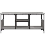 vidaXL TV omarica siva sonoma 100x35x45 cm inženirski les in železo | Shoptok.si